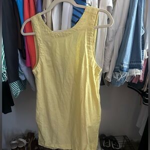 Free people yellow linen dress full of sunshine yellow size S great condition